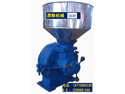 30型磨片式粉碎機、磨粉機磨粉機，磨片式，產量達1000公斤時,粗細可調